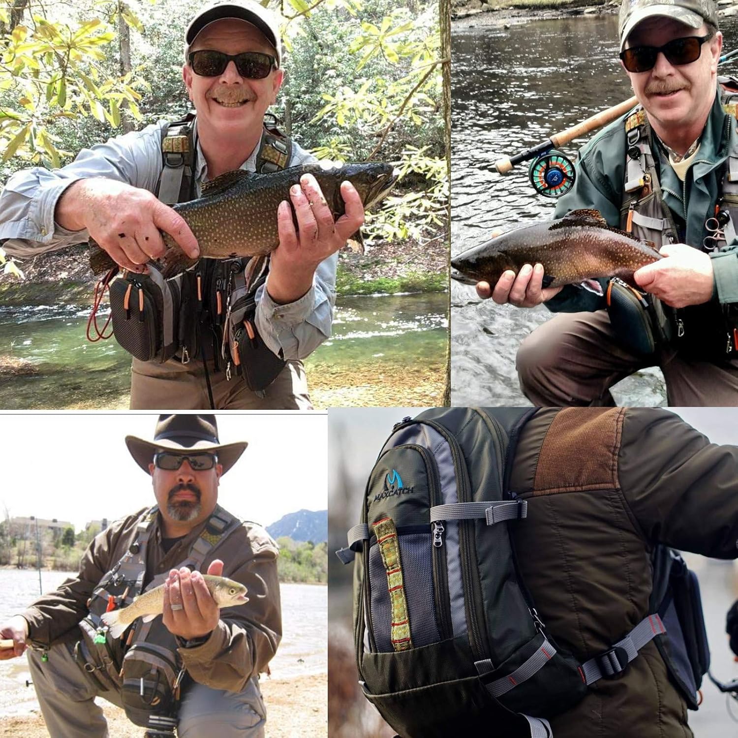 M MAXIMUMCATCH Fishing Vest Pack