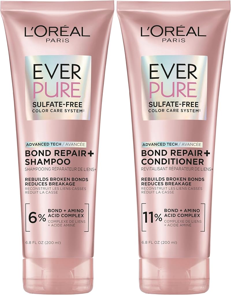 L'Oreal Paris EverPure Bonding Shampoo & Conditioner Kit 6.8 oz Set of 2