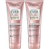 L'Oreal Paris EverPure Sulfate-Free Vegan Hair Care Kit - Shampoo and Conditioner to Strengthen and Repair Hair Bonds (Packaging May Vary)
