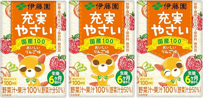 Amazon 伊藤園 こども充実やさい 紙パック 100ml 3本 6個 伊藤園 食品 飲料 お酒 通販
