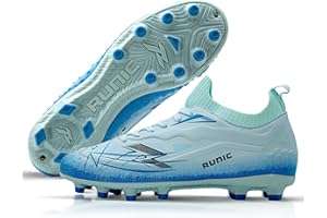 RUNIC Men’s Soccer Cleats – Lightweight Speed & Grip – Ankle Sock for Control, Comfort & Stability on All Pitches