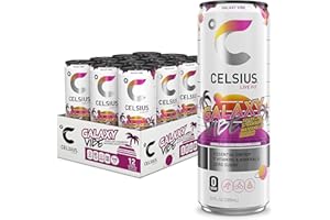 CELSIUS Sparkling Galaxy Vibe, Functional Essential Energy Drink 12 Fl Oz (Pack of 12)