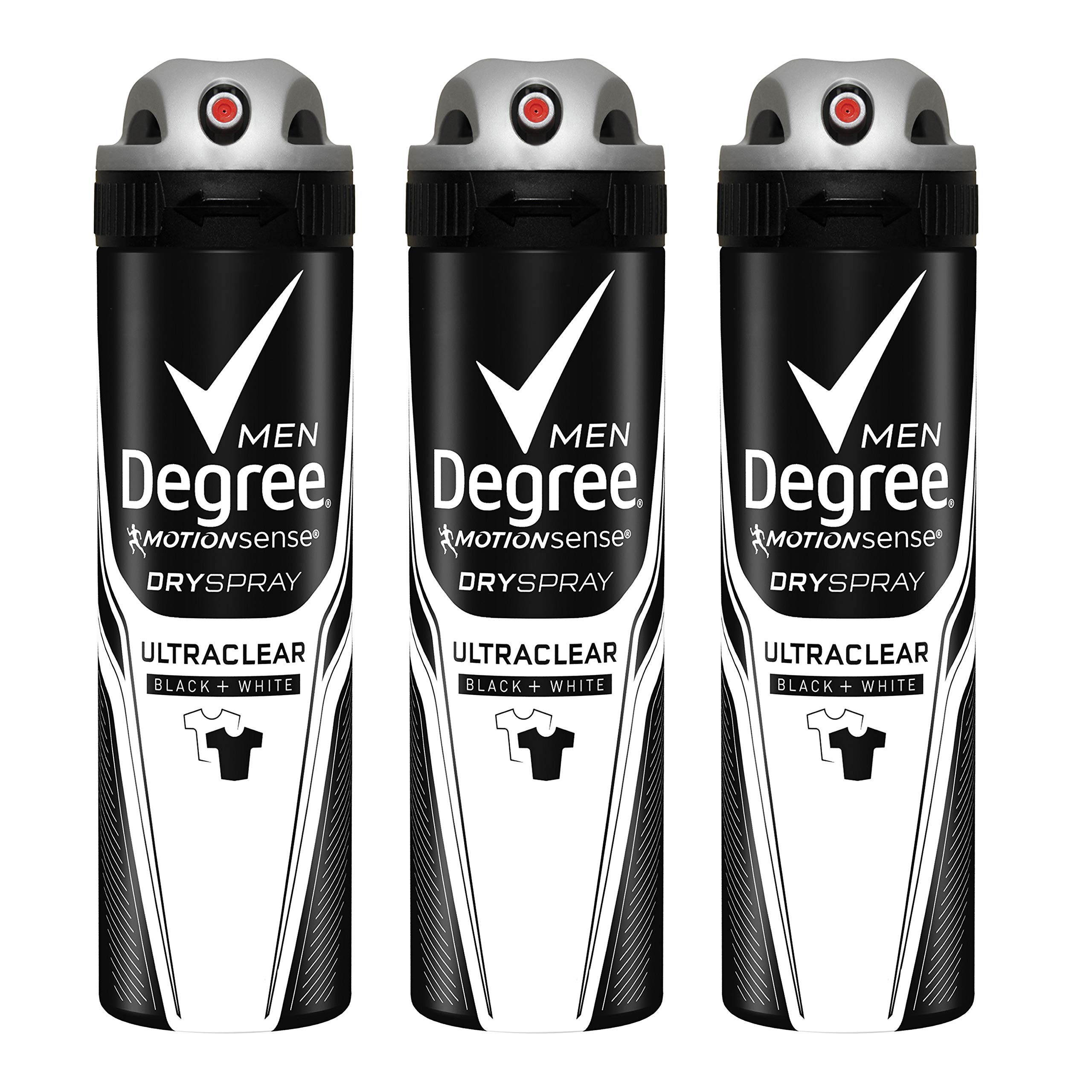 Degree Men Antiperspirant Deodorant Dry Spray UltraClear Black+White 3.