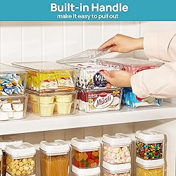 Vtopmart 4pcs Clear Organizers and Storage Bins