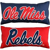 College Covers Everything Comfy Ole Miss Rebels 2 Sided Bolster Small Travel Pillow Decorative Pillow 16 x 6