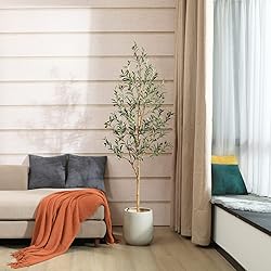 SOGUYI Artificial Olive Tree, 6FT Tall Faux Silk
