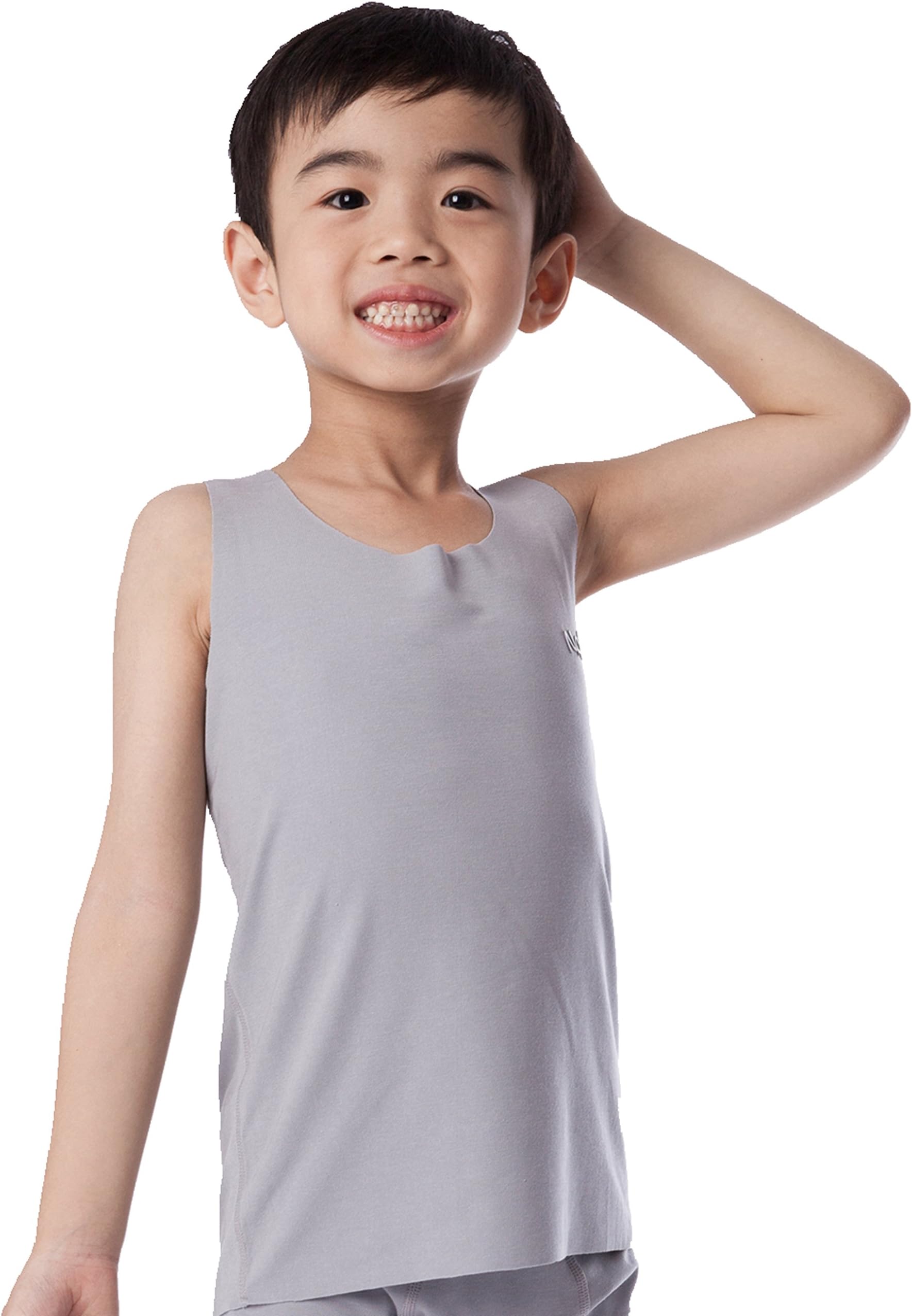 Nasse Little Boys' Sleeveless Cotton Undershirts Kids' Soft Tagless Tank Tops