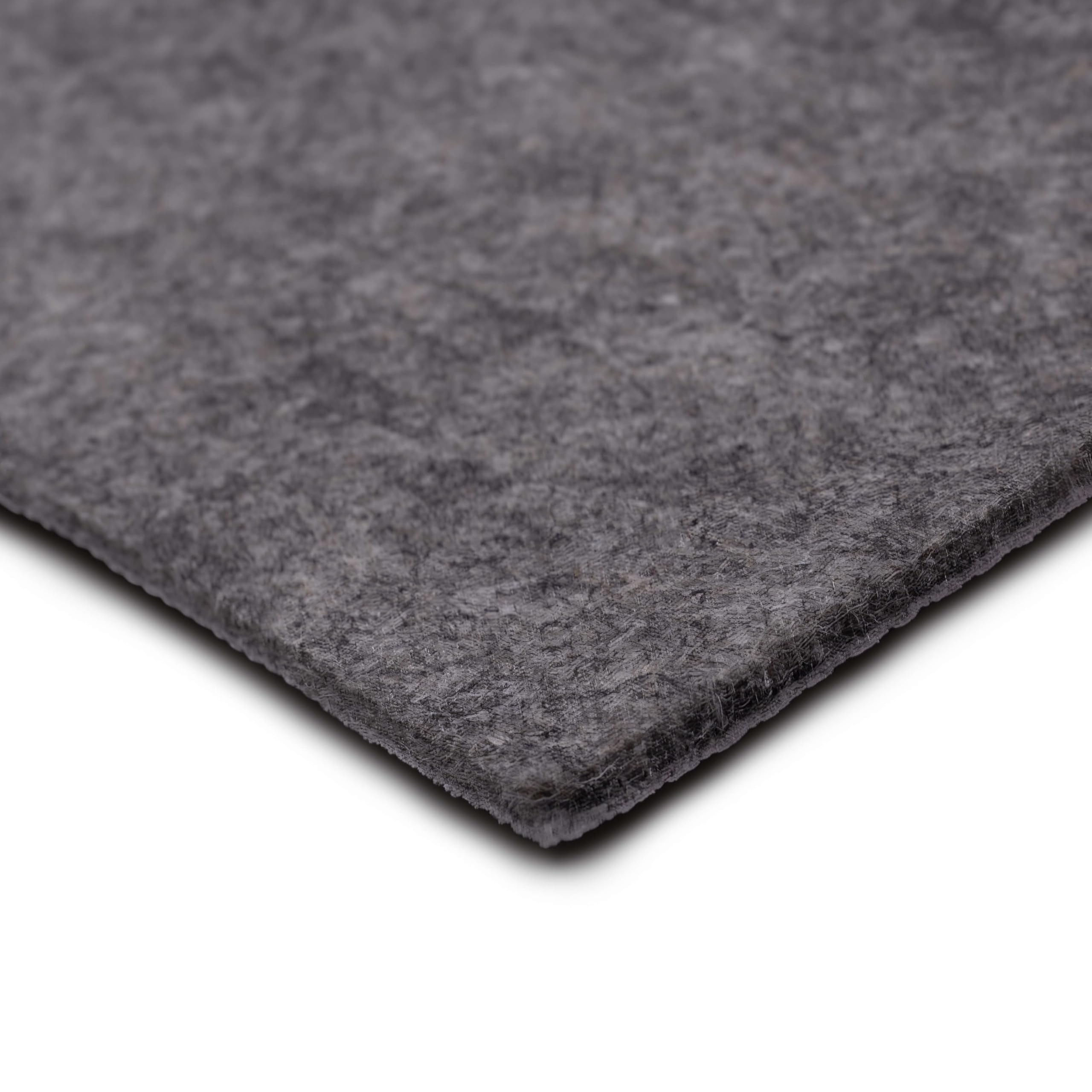 Mohawk Home 8' x 10' Premium Luxury Non Slip Rug Pad 1/4 Thick Dual Surface Felt + Rubber Gripper - Safe for All Floors, Synthetic Fiber, Grey