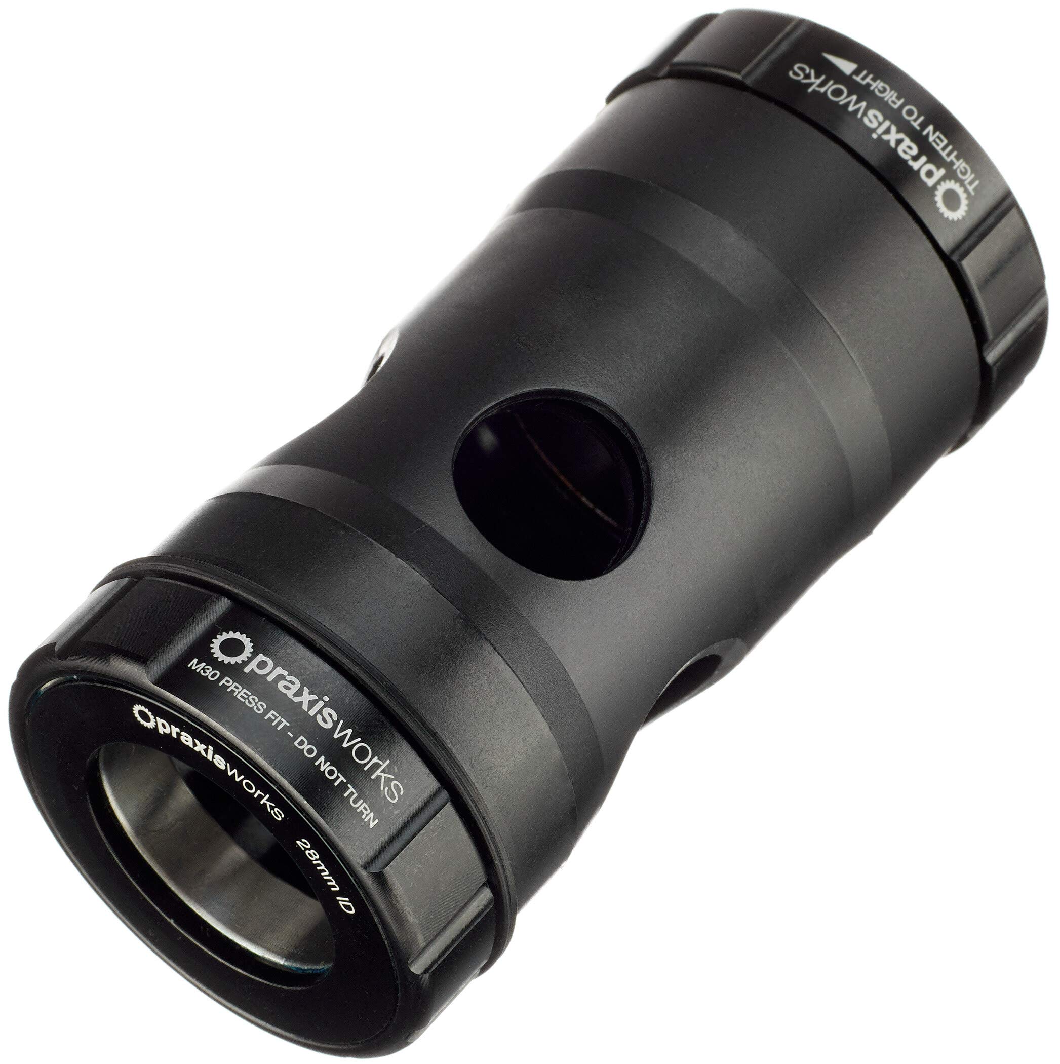 Praxis Black PEDALIER M30 BB30/PF30 73mm MTB 73-4001R, Adults Unisex, STANDARD