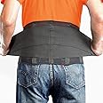 OMAX Lumbar Back Brace for Lower Back Pain Relief, Herniated Disc, Sciatica, Adjustable Lumbar Support Brace for Men/Women, Breathable Mesh Back Support Belt for work/Daily Use, Black, Small 29"-35"
