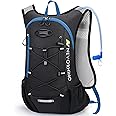 Lightweight Hydration Backpack, Running Backpack with 2L Water Bladder, Hydro Water Daypack for Cycling Hiking Rave for Men Women