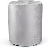 Trintion Dressing Table Chair 37x30cm Velvet Round Stool Footstool view 1
