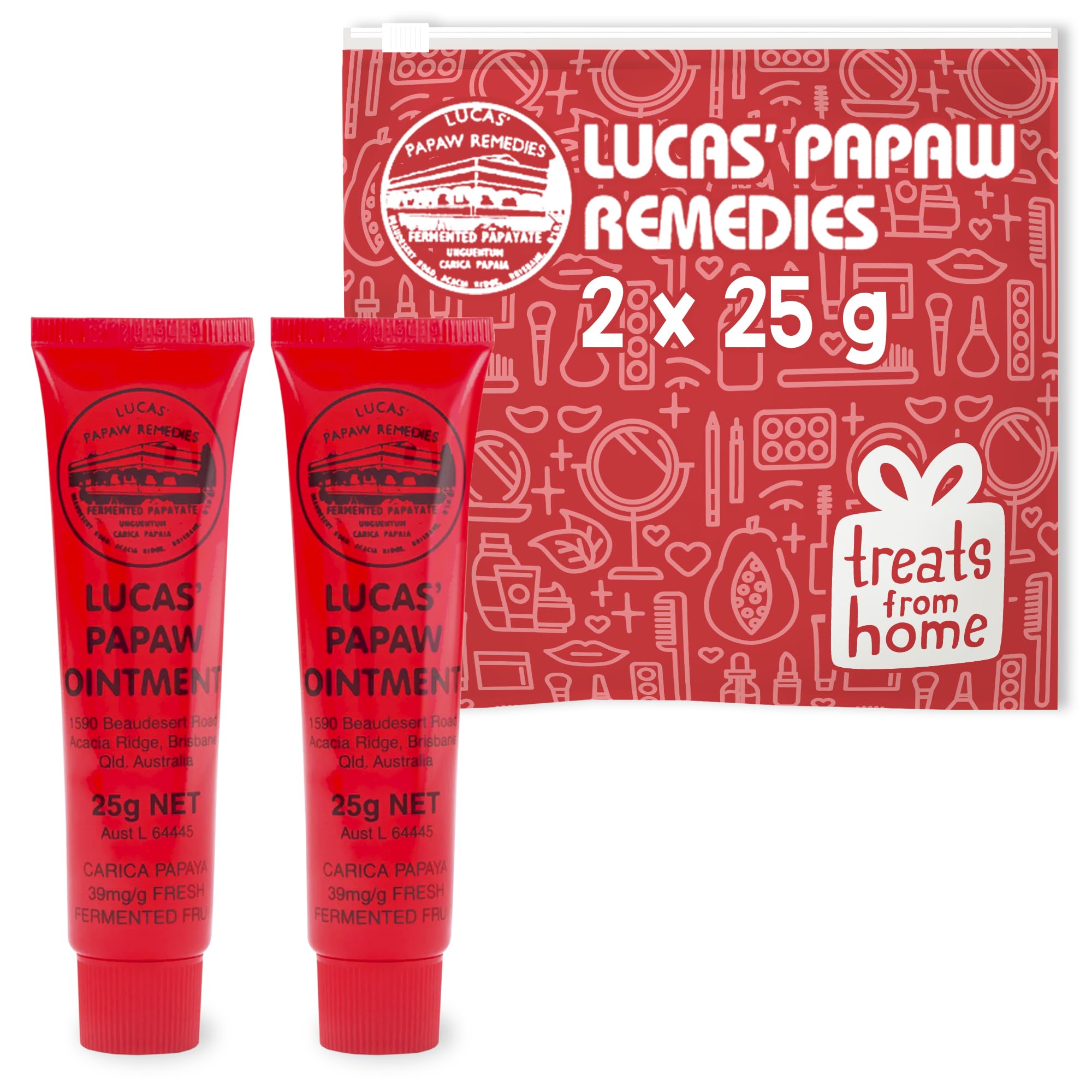 Lip Ointment, Cream Ointment for Lips & Dry Skin - Unique All Skin Types, All Gender- Any Season Gift Pack with (2 x 25g)