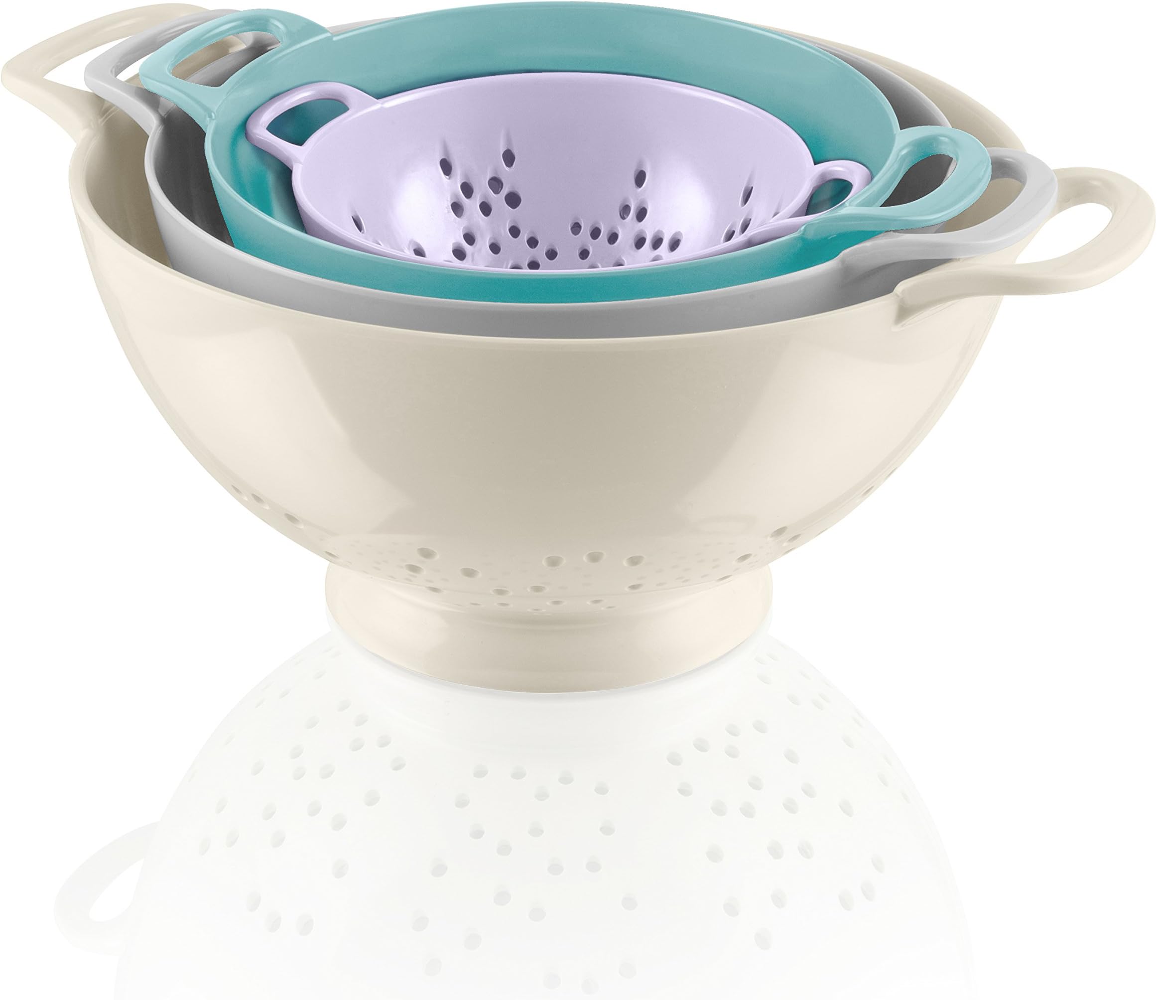Fearne by Swan Colanders, Melamine, Assorted Colour, Set of 4