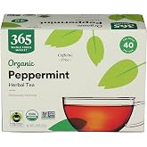 365 Everyday Value, Organic Peppermint Tea (40 Bags), 1.9 Ounce (pack of 12)