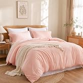 weigelia Pink Queen Comforter Set with Sheets - 7 Pieces Bed in a Bag Queen | All Season, Boho Style, Soft Lightweight Bedding Set with Sheets, Pillow Shams, Pillowcases