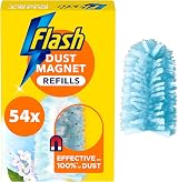 Flash Duster Dust Magnet Refills 54 Pack Fluffy Electrostatic Duster Refills