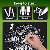ARTISTRO 2 White Acrylic Paint Pens 0.7mm Fine Tip Multisurface view 8