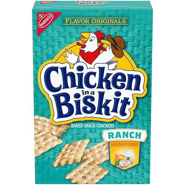 CHICKEN IN A BISKIT RANCH BAKED SNACK CRACKERS,...