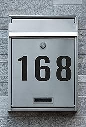 5 Sheets Mailbox Number stickers 4 Inch Waterproof