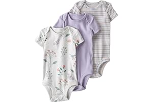little planet by carter's unisex-baby 3-pack Short Sleeve Bodysuits Made With Organic Cotton