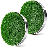 Golf Hole Cup Putting Green for Backyard Practice Putting Green Hole Simulated Lawn and Metal Base(2 Pieces) 1