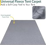 Trail Soft Fleece Tent Carpet 360x270cm Groundsheet Insulated Waterproof Base view 2