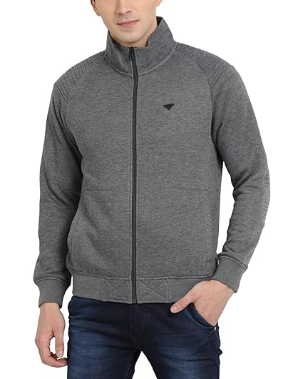 mock collar sweatshirt