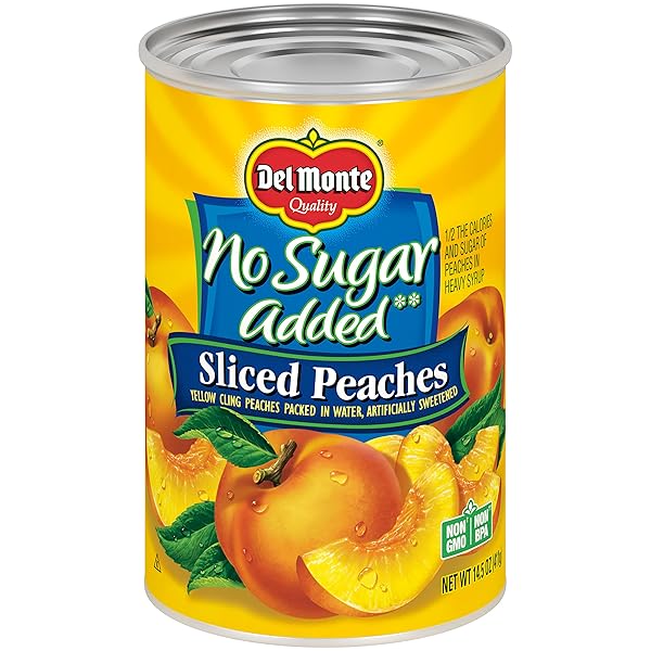 DEL MONTE CANNED SLICED PEACHES, 14.5 OUNCE