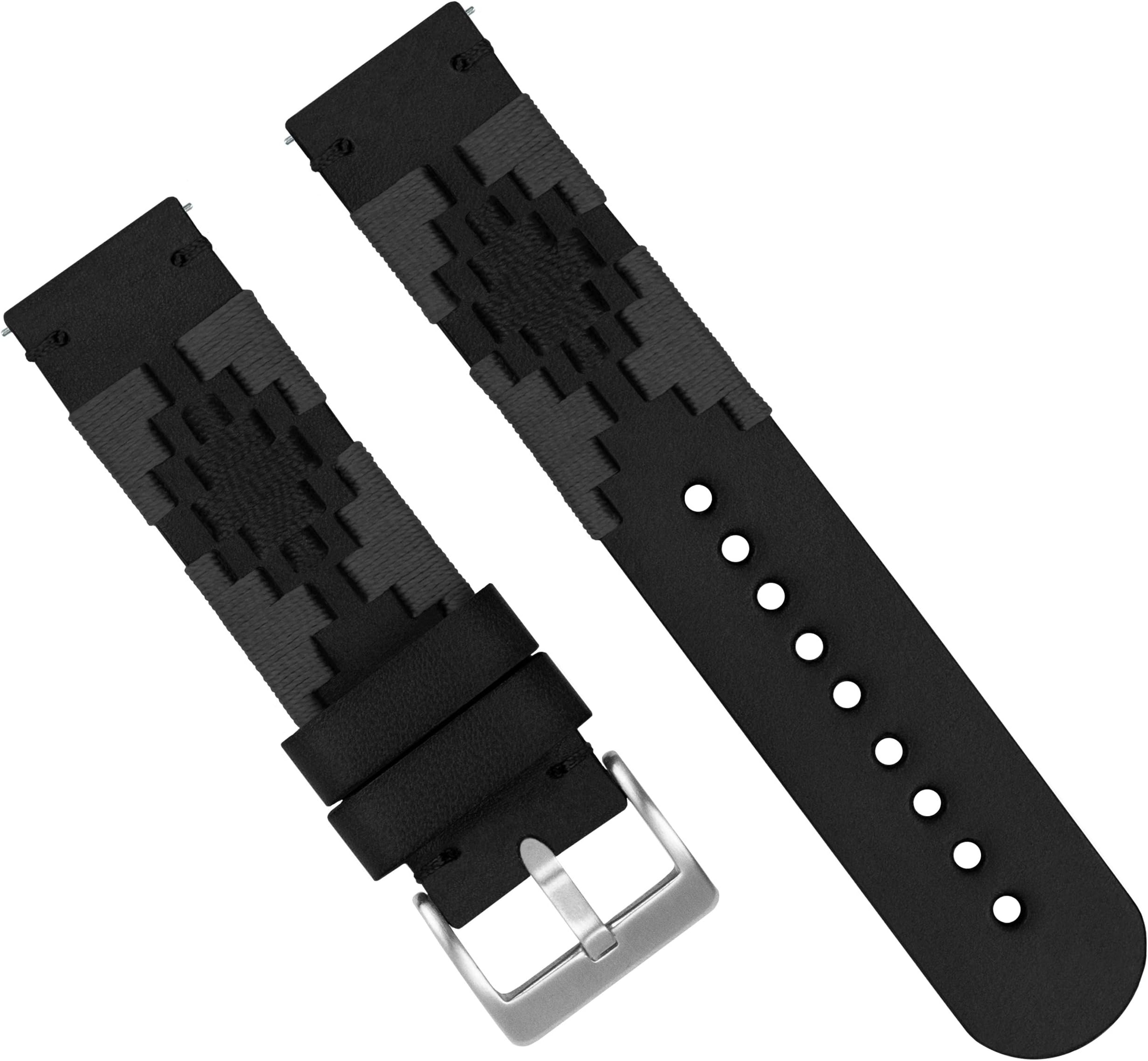 BARTON WATCH BANDSBarton Gaucho Leather Quick Release Watch Band Straps - Choose Color & Width - 18mm, 20mm, 22mm