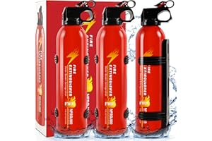 LIRCHES Fire Extinguisher for Home - 3pack Car Fire Extinguisher Mount, Small A B C K Fire Extinguisher, Water-Based Fire Extinguishers for Car/House/Kitchen/Truck/Marine/Boat/Vehicle/utv/rv