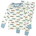 HonestBaby 2-Piece Pajamas Sleepwear PJs 100% Organic Cotton for Infant Baby and Toddler Boy