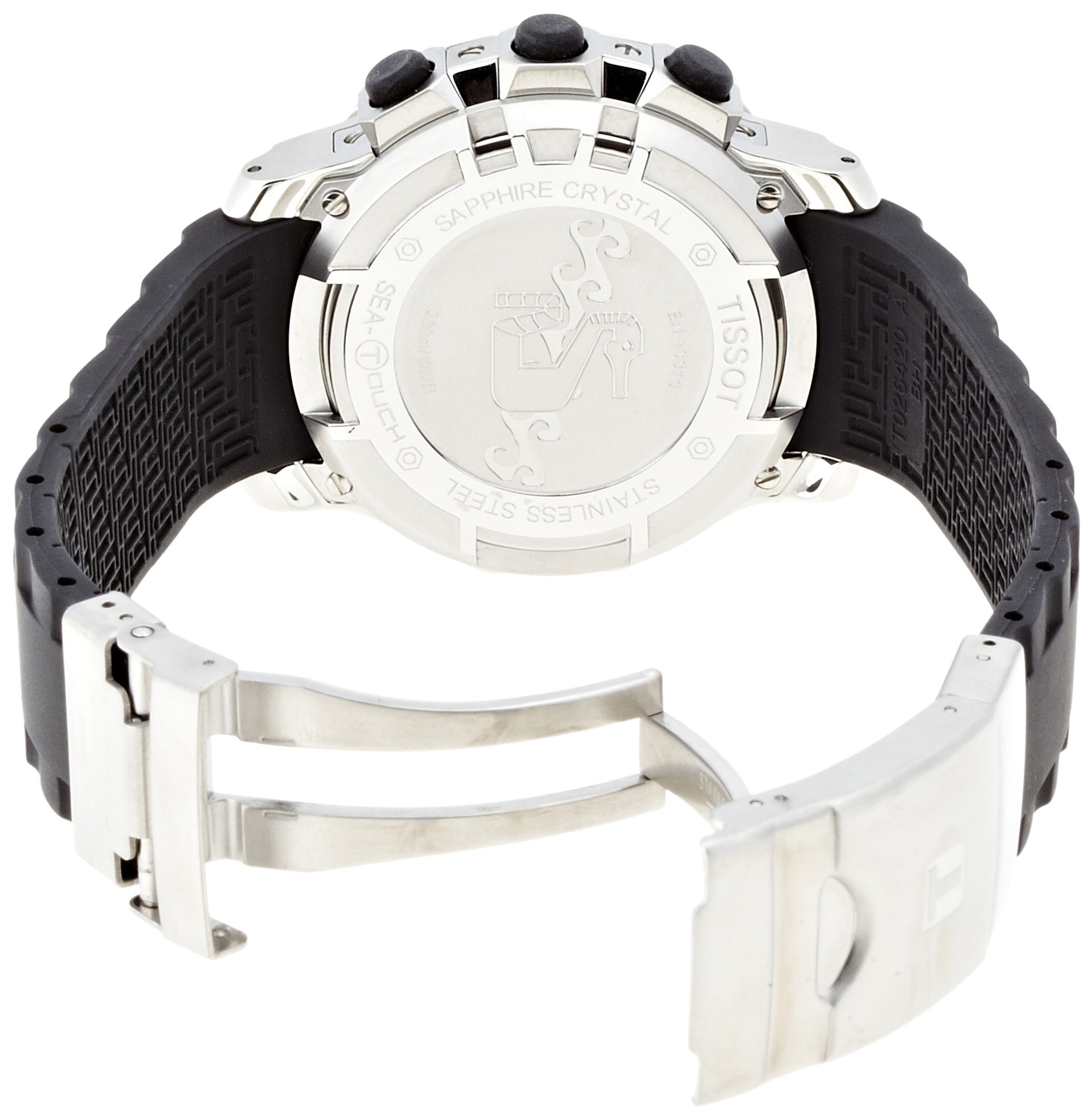 Tissot Men's T0264201728100 Sea Touch In Meter Black Dial Watch - Buy  Online - 5377203
