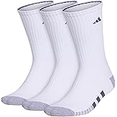 adidas mens Athletic Cushioned Crew Socks (3 Pairs) Workout & Training