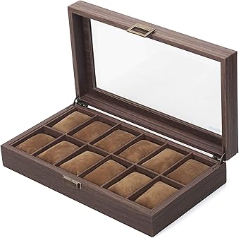 READAEER Caja para Relojes con 12 Compartimentos: Amazon.es: Relojes