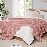 L'AGRATY Chunky Knit Blanket Throw - Soft Chunky