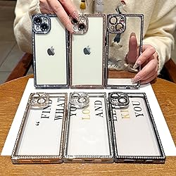 ROSEHUI Clear Glitter Phone Case for iPhone