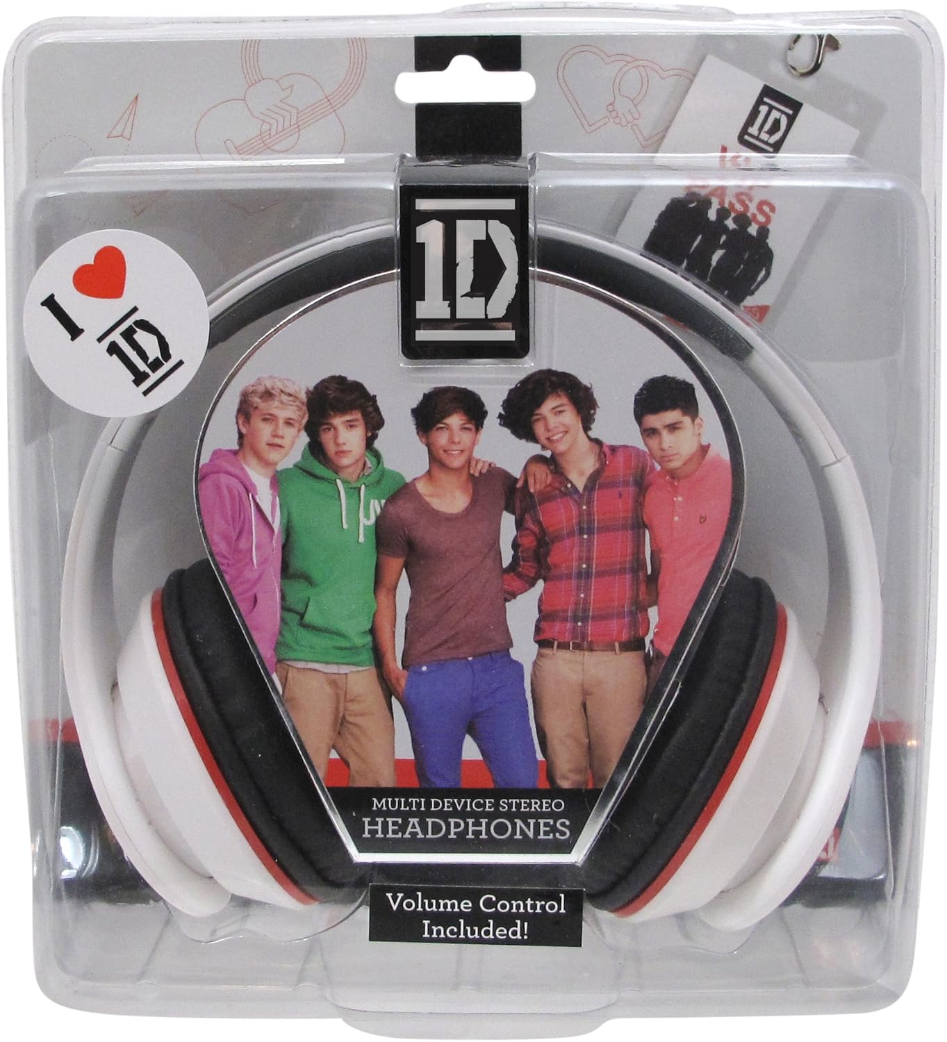 One Direction Headphones 1D White with Red Amazon.co.uk Electronics