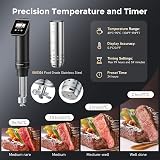 KitchenBoss Sous Vide Machine 1100W WIFI Precision Cooker 40-90°C view 5