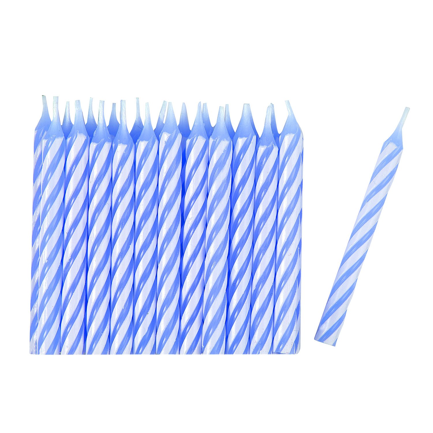 amscan 9900754 24 Candles Blue/Stripe