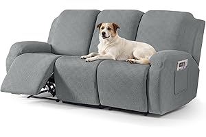 Timeles Recliner Covers for 3 Seater Reclining Sofa Slipcover Furniture Protector for Dogs and Pets Stretch Soft Washable (Th