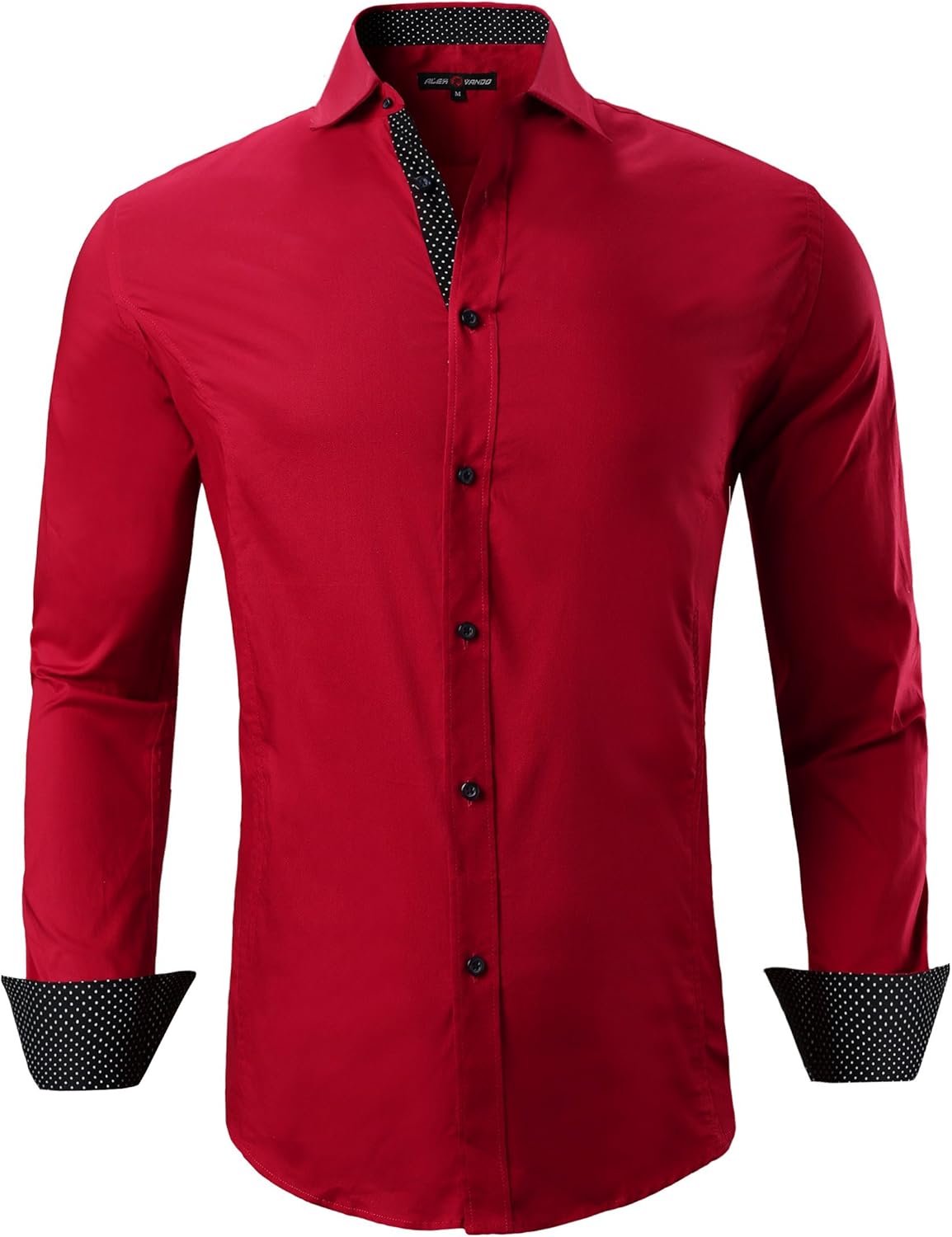 Alex Vando Mens Dress Shirts Regular Fit Long Sleeve Men Shirt at  Men’s Clothing store