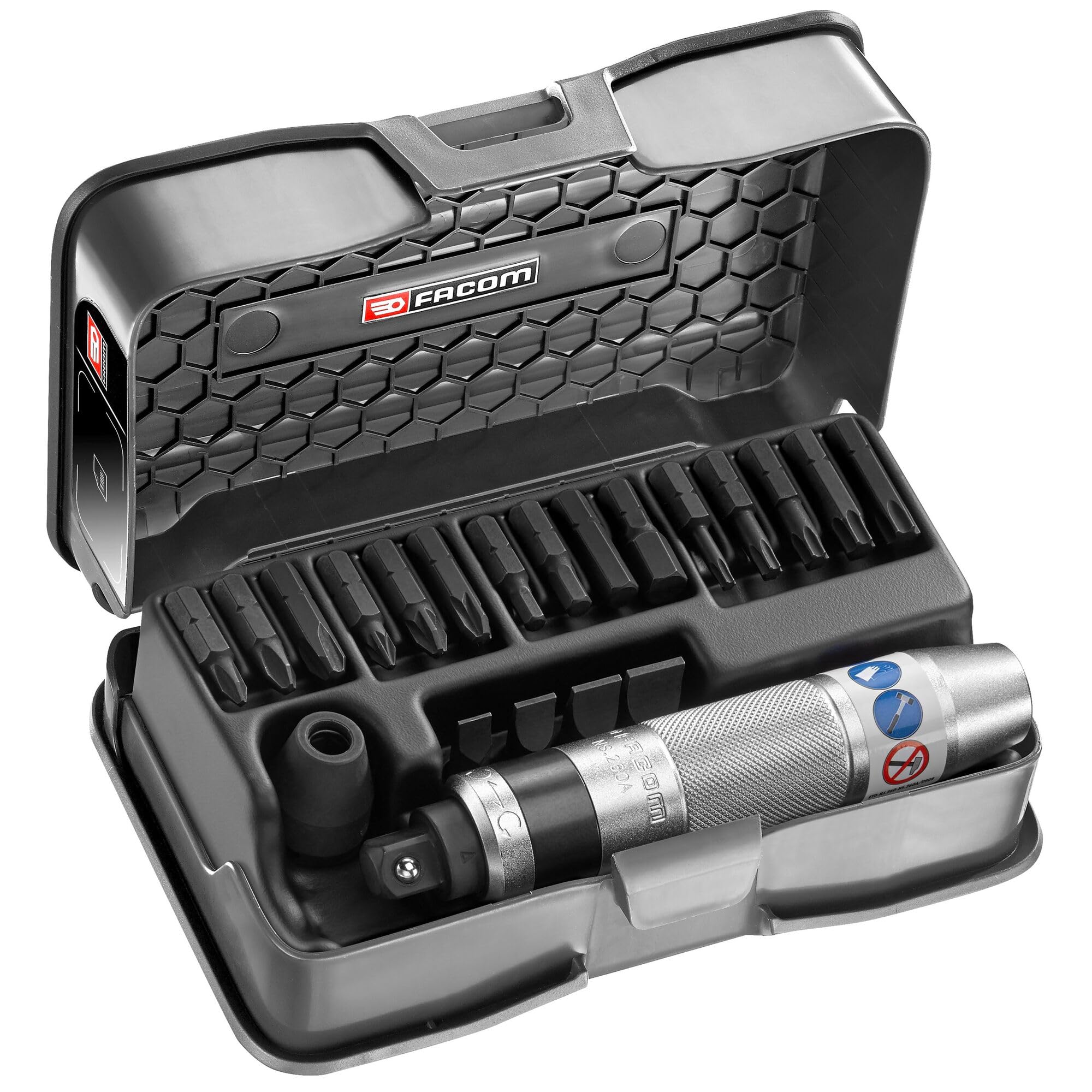 FACOM 1/2” Impact Socket & Bit Set, 21 pcs, High Torque, Case Included, NS.265M