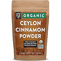 Organic Ceylon Cinnamon Powder | Perfect for Baking, Cooking & Smoothies | 100% Raw from Sri Lanka | 16oz/453g…