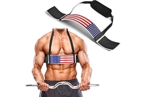DEFY CHALLENGE YOUR FEAR DEFY Arm Blaster for Biceps and Triceps Adjustable Curl Support with Durable 7mm Aluminum Plate and Neck Pad for Strength Training Bodybuilding Isolator Curl Machine