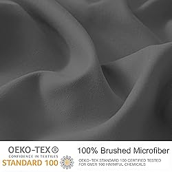 YIYEA Fitted Sheet with Pillowcases, Premium Double