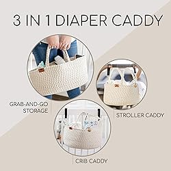 Lu & Ken 3 in 1 Large Diaper Caddy Organizer - Baby