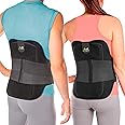 BraceAbility LSO Back Brace for Herniated, Degenerative & Bulging Disc Pain Relief, Sciatica, Spine Stenosis | Medical Lumbar Support Device for Post Surgery & Fractures with Hot/Cold Therapy (M)