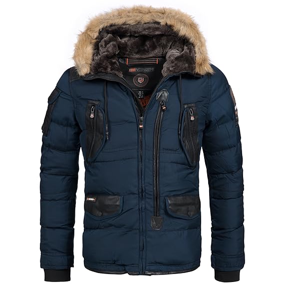 Geographical Norway Buckleberry Herren Luxus Winterjacke Parka Ski Jacke super warm S-XXXL