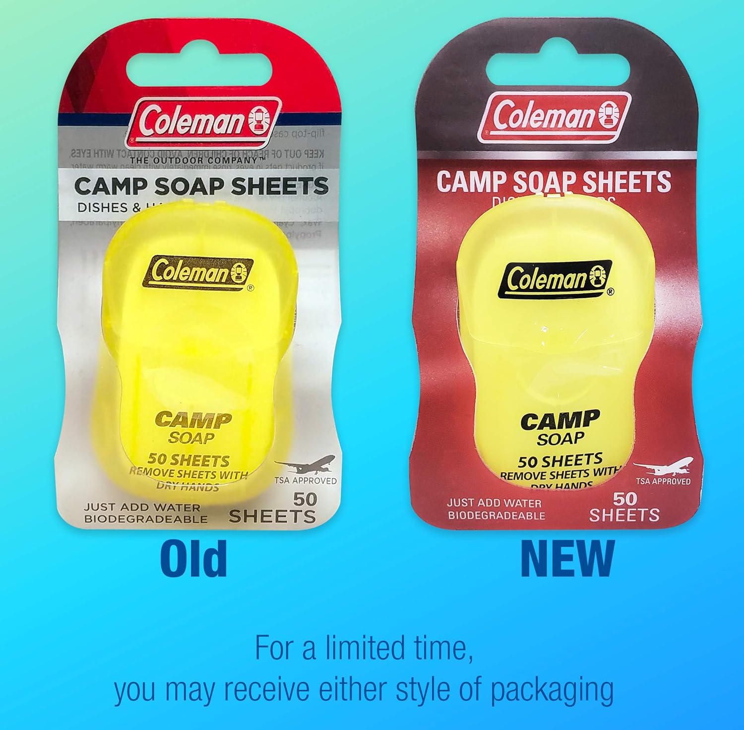 Coleman Dish and Hands Camp Soap Sheets, 50 sheets : Camping Soaps And Shampoos : Sports & Outdoors